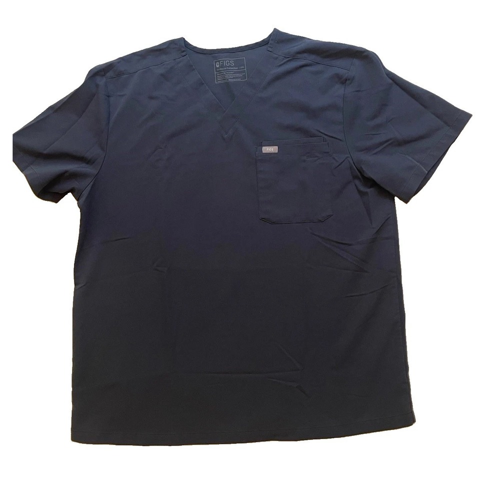 FIGS Mens Technical Collection Night Sky Blue Size Xxl Scrub Top